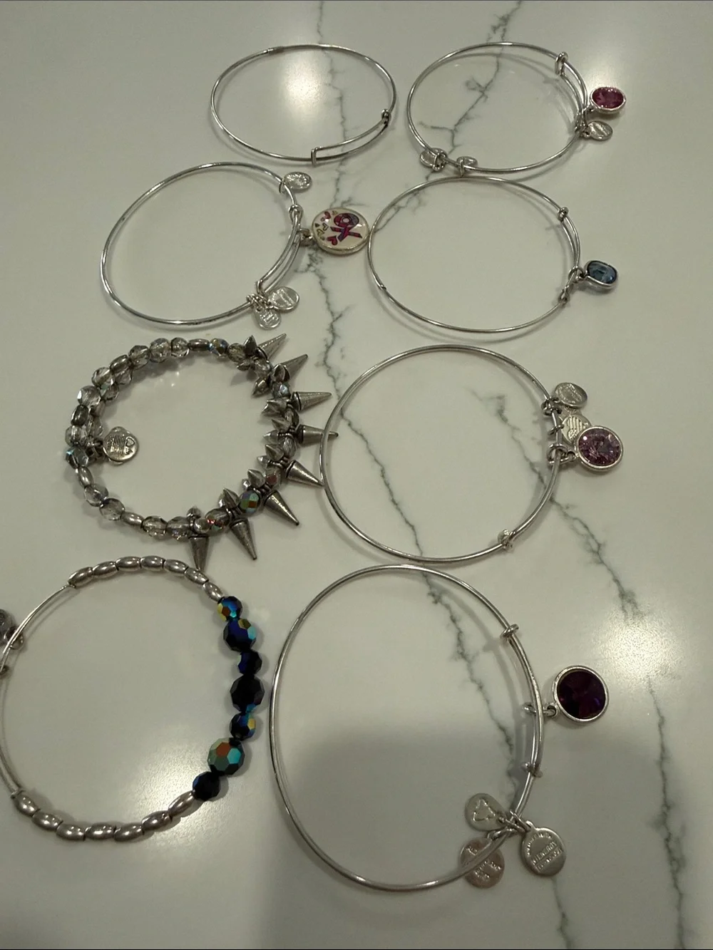 ALEX AND ANI Silver Expandable Bracelets